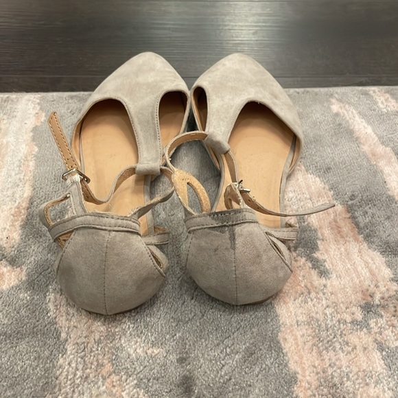 Grey Suede Ballet Flats by New Look - Picture 2 of 2